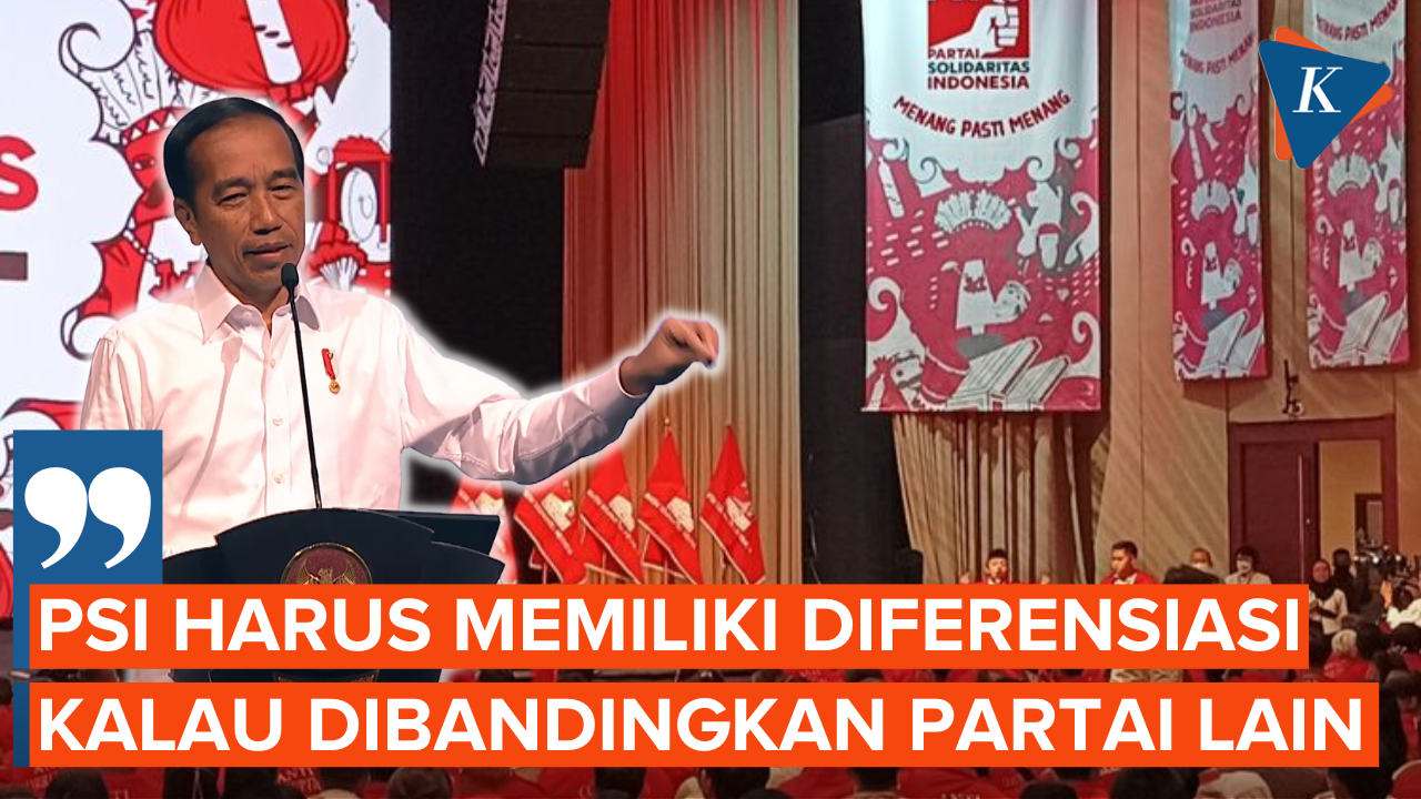 Wejangan Jokowi untuk PSI di Pemilu 2024