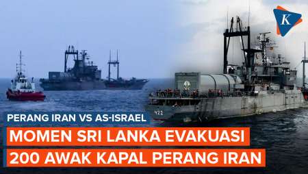 Momen Sri Lanka Evakuasi 200 Awak Kapal Perang Iran