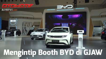 Mengintip Booth BYD di GJAW| Rayakan Hari Jadi Ke-30, BYD Sukses Jadi Pemimpin Pasar EV