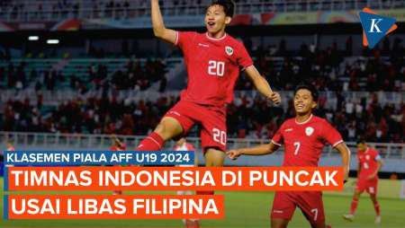 Klasemen Piala AFF U19 2024, Timnas Indonesia Kuasai Puncak Usai Libas Filipina 6-0