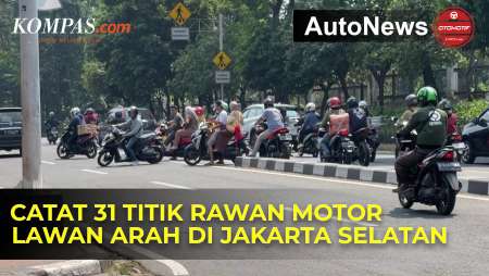 Polisi Catat 31 Titik Rawan Pengendara Motor Lawan Arah di Jakarta Selatan