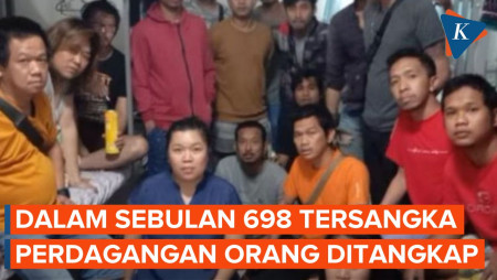 698 Tersangka Perdagangan Orang Ditangkap dalam Sebulan