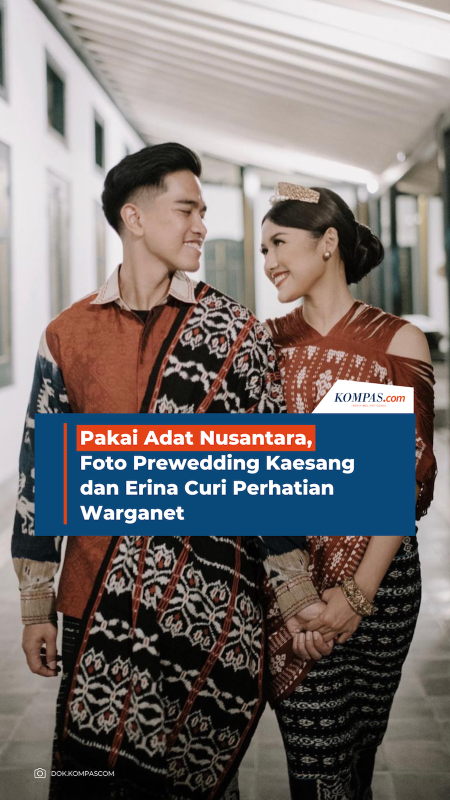 Pakai Adat Nusantara, Foto Prewedding Kaesang dan Erina Curi Perhatian Warganet