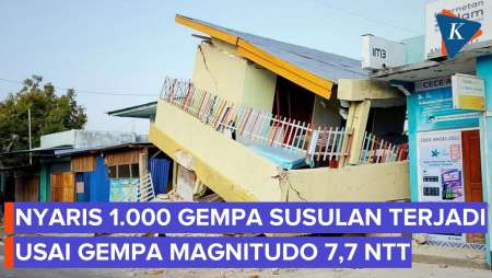 Ada 995 Gempa Susulan di NTT, 46 yang Dirasakan Warga