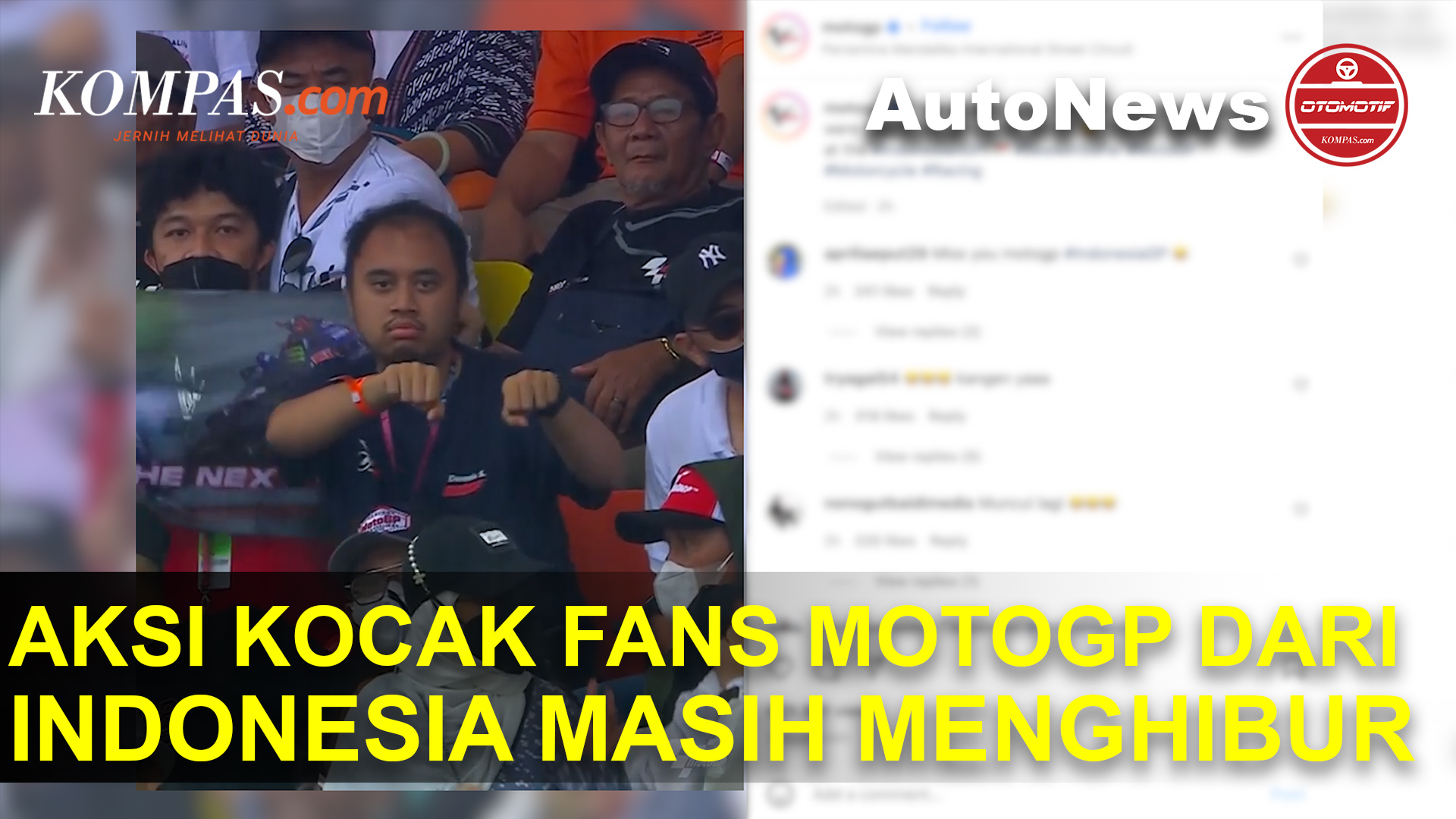 Ini Dia Aksi Kocak Fans MotoGP dari Indonesia, Ternyata Masih Cukup Menghibur