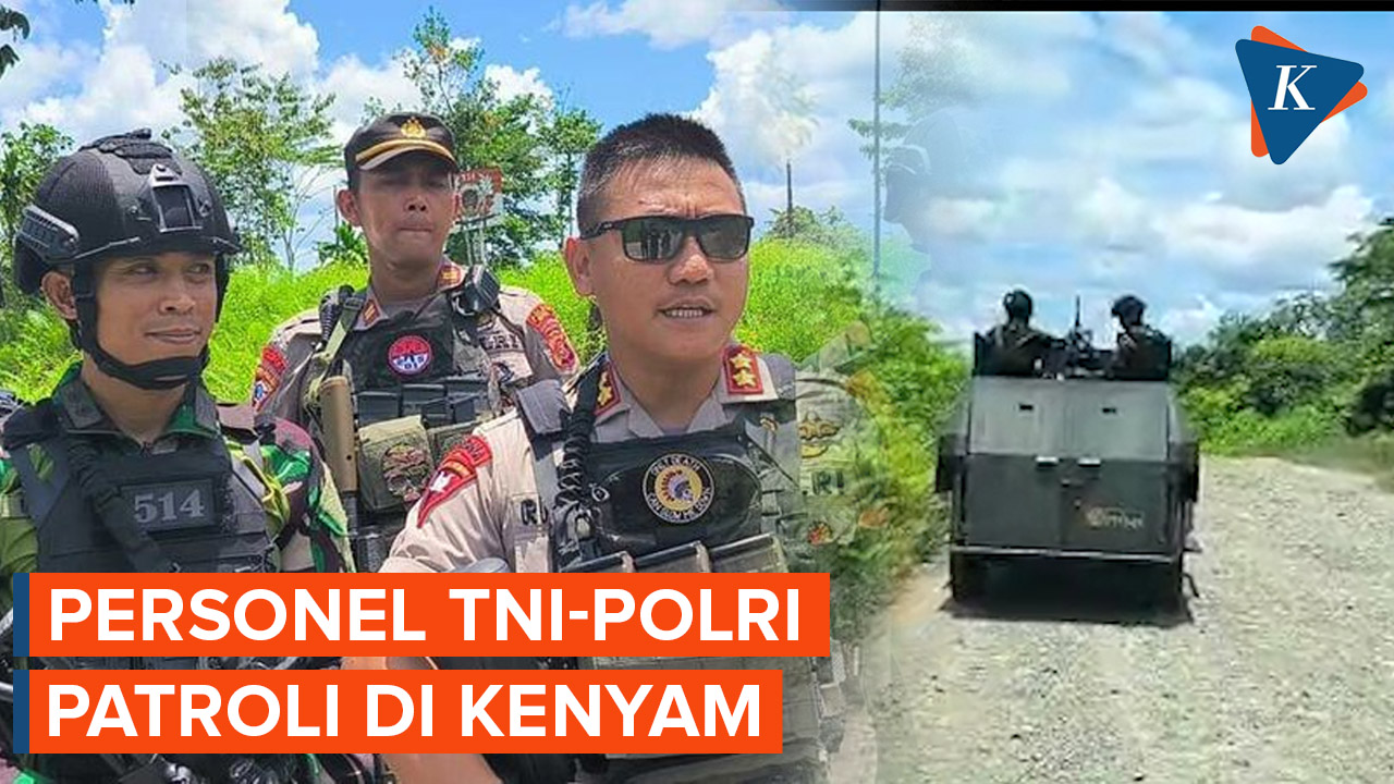 Bersenjata Lengkap TNI-Polri Patroli Antisipasi Pergerakan KST Egianus Kogoya 