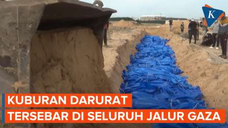 Perang Tak Kunjung Berhenti, Jalanan Gaza Berubah Jadi Kuburan