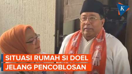 Ramainya Rumah Rano Karno Jelang Pencoblosan