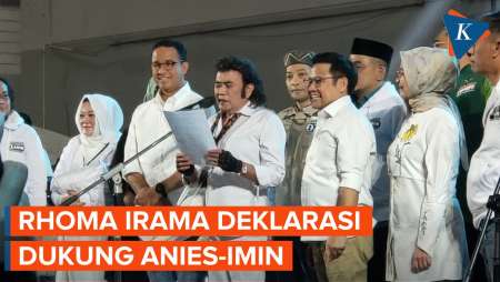 Momen Anies-Imin Dangdutan dan Terima Deklarasi Rhoma Irama