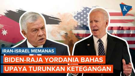 Khawatir Perang Iran-Israel Meletus, Biden-Raja Yordania Bahas Upaya Turunkan Ketegangan