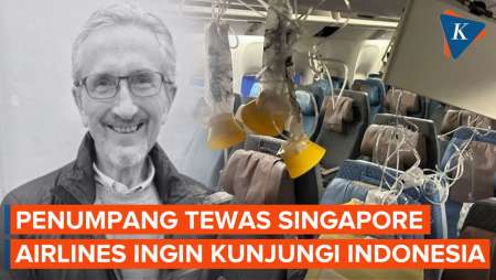 Penumpang Tewas di Singapore Airlines Berencana Liburan di Indonesia