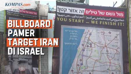 Ancam Balik, Iran Pamer Titik-titik Kota Israel Yang Jadi Target Rudal Balistik