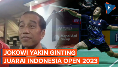 Jokowi Optimis Ginting Bisa Menjuarai Indonesia Open 2023