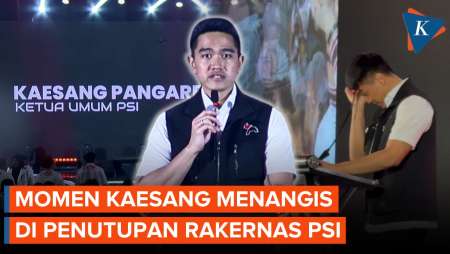Kaesang Menangis Saat Tutup Rakernas PSI Di Makassar