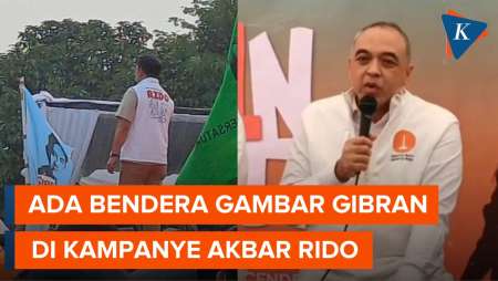 Respons Golkar soal Bendera Wajah Gibran Saat Kampanye Akbar RIDO