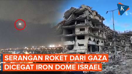 Iron Dome Israel Cegat Roket dari Gaza di Tengah Perundingan Gencatan Senjata