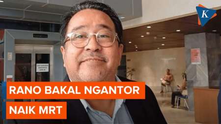 Rano Karno Janji Ngantor Naik MRT jika Menang Pilkada