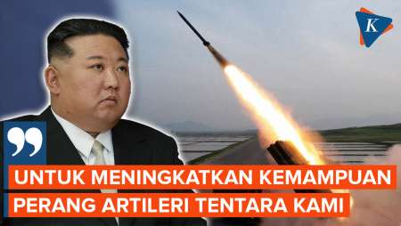 Momen Kim Jong Un Saksikan Uji Coba Roket Ganda Korea Utara