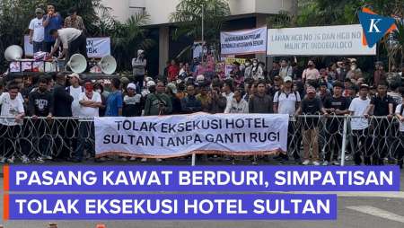 Hotel Sultan Akan Dieksekusi, Simpatisan Pasang Barikade Tolak Pengosongan