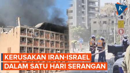 Rangkaian Kerusakan di Israel dan Iran dalam Satu Hari
