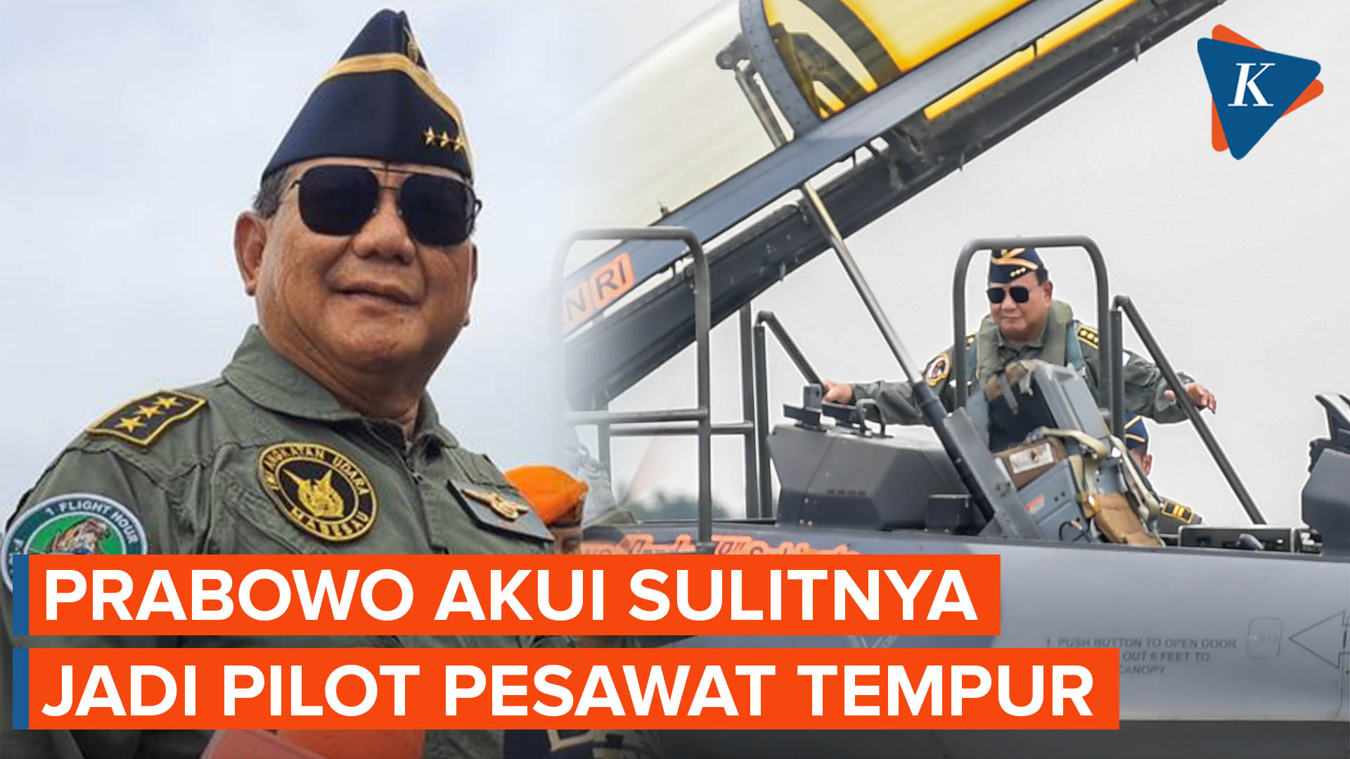 Usai Naik F-16, Prabowo Ungkap Sulitnya Jadi Pilot Pesawat Tempur