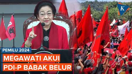Megawati Sebut PDI-P Babak Belur pada Pemilu 2024