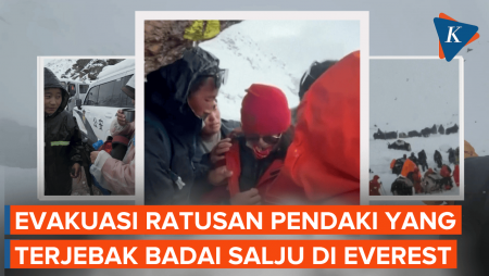 Momen Ratusan Pendaki Diselamatkan Dari Gunung Everest Usai Terjebak Badai Salju