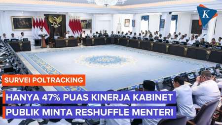 Survei Poltracking: 51,9 Persen Publik Minta Reshuffle Kabinet