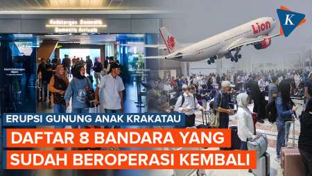 Daftar 8 Bandara Yang Dibuka Lagi Hari Ini Usai Terdampak Abu Vulkanik Anak Krakatau