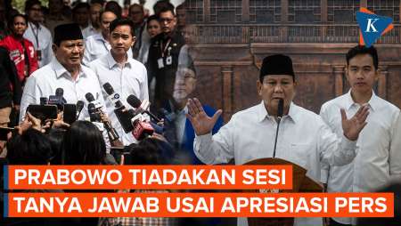 Usai Puja-puji Pers, Prabowo Tiadakan Sesi Tanya Jawab Wartawan