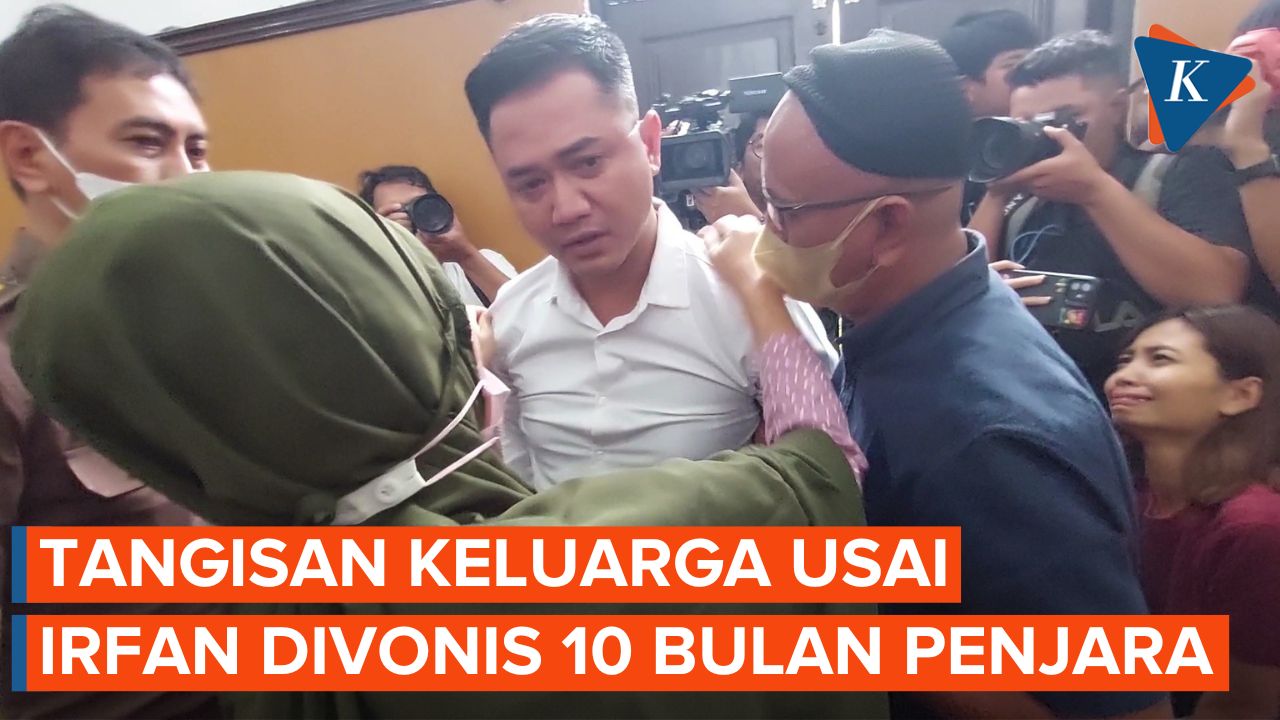 Tangis Keluarga Pecah Setelah Irfan Widyanto Divonis 10 Bulan Penjara