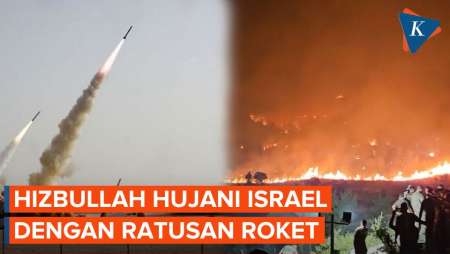 Hizbullah Luncurkan 200 Roket dan Drone Peledak ke Posisi Militer Israel
