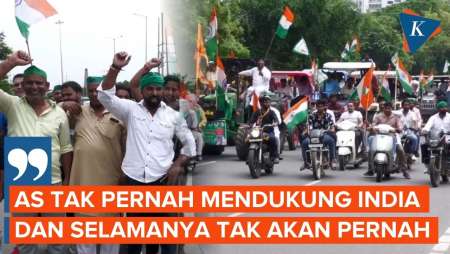 Momen Petani India Kecam Tarif Trump dan Serukan Boikot Produk AS