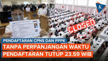 Tak Ada Perpanjangan Waktu, Pendaftaran CPNS dan PPPK Ditutup Malam Ini