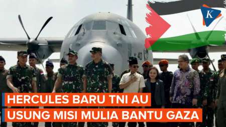 Super Hercules Indonesia Songsong Misi Perdana Bantu Gaza