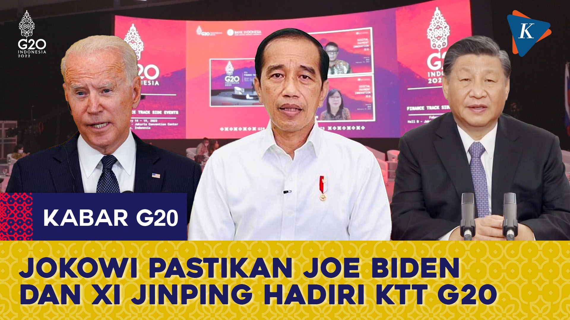 Jokowi Pastikan Biden dan Xi Jinping Hadiri KTT G20