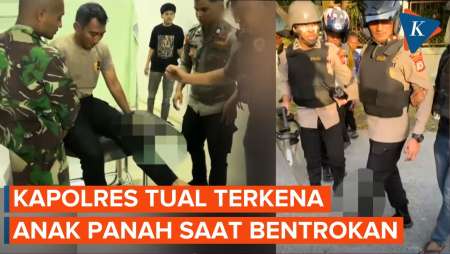 Kapolres Tual Terkena Anak Panah Saat Lerai Bentrokan, Langsung Jalani Operasi