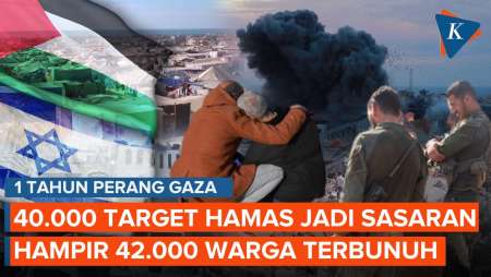 Setahun Gaza: Korban Hampir 42.000 Jiwa, Akhir Kekejaman Israel Tanda Tanya