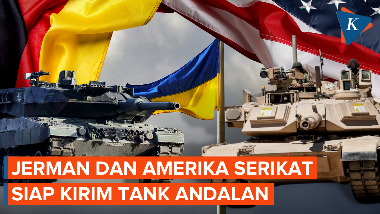 Amerika Serikat dan Jerman Pasok Tank Tempur Canggih ke Ukraina