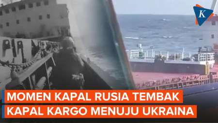 Detik-detik Kapal Kargo Menuju Ukraina Dicegat dan Digeledah Rusia