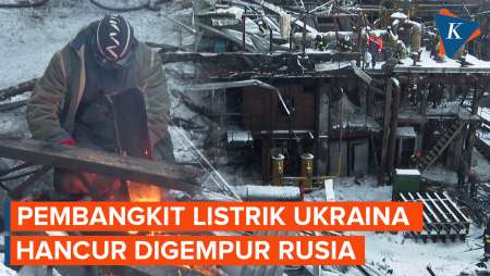 Penampakan Pembangkit Listrik Ukraina Yang Porak-poranda Digempur Rusia