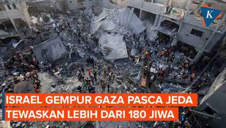 Nestapa Gaza Pasca Jeda, Serangan Israel Tewaskan 180 Jiwa Lebih