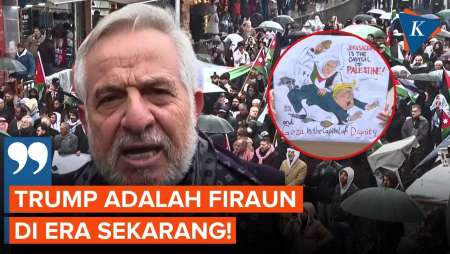 Demo Tolak Relokasi Penduduk Gaza, Warga Yordania: Trump adalah Firaun!