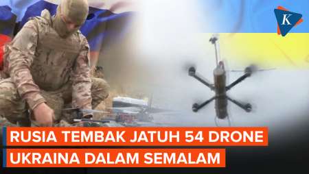 Perang Masih Membara, Rusia Jatuhkan 54 Drone Ukraina dalam Semalam