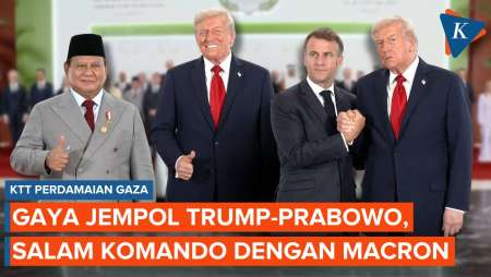 Gaya Trump Sapa Pemimpin Dunia, Jempol Untuk Prabowo, Salam Komando Dengan Macron