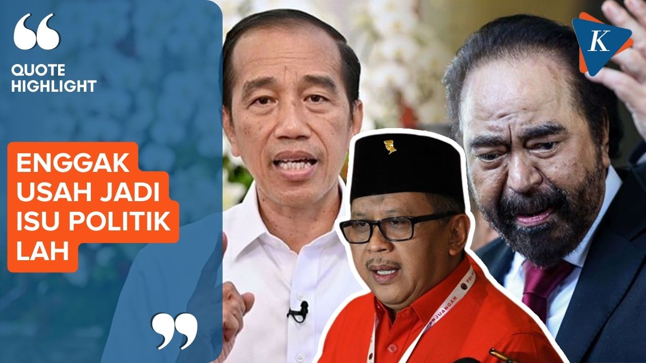 Viral Video Jokowi Tak Balas Pelukan Paloh, Hasto PDI-P Minta Tak Jadi Isu Politik
