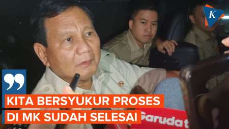 Prabowo Bersyukur atas Putusan MK soal Sengketa Pilpres 2024