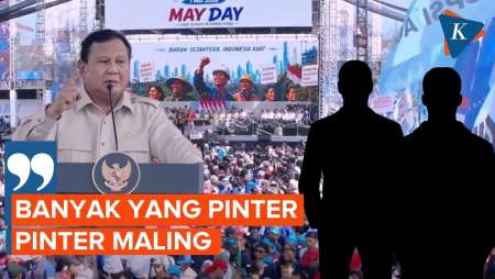 Prabowo Sentil Elit: Saya Heran Banyak Yang Pinter, Pinter Maling