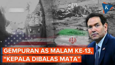 AS Gempur Iran 13 Malam Beruntun, Kini Pakai Doktrin “Kepala Dibalas Mata”