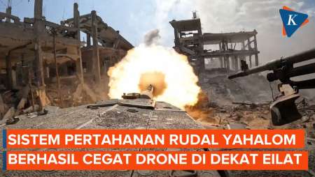 Detik-detik Israel Hadang Drone yang Mendekat ke Eilat